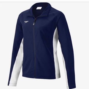 SPEEDO Women’s Warm Up Jacket Navy White L